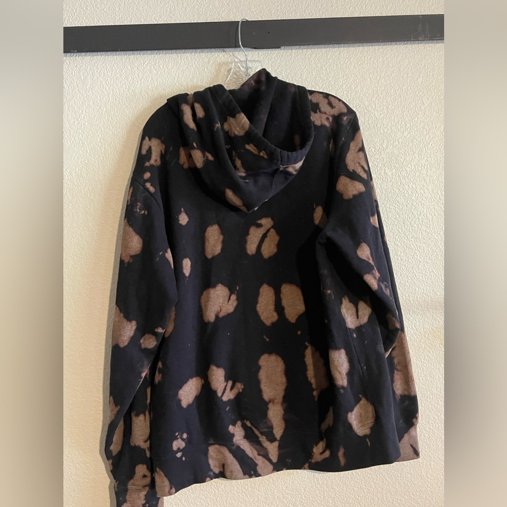 Champion Brown and Black Tie Dye Hoodie